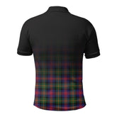 McLennan Modern Tartan Crest Polo Shirt - Thistle Black Style